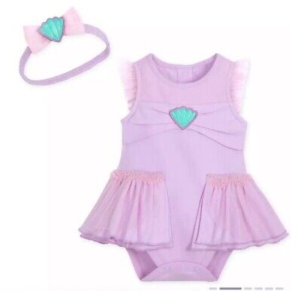Disney Ariel Costume Bodysuit for Baby 6-9M 🎃 HOLIDAY B2G1 - Picture 1 of 3